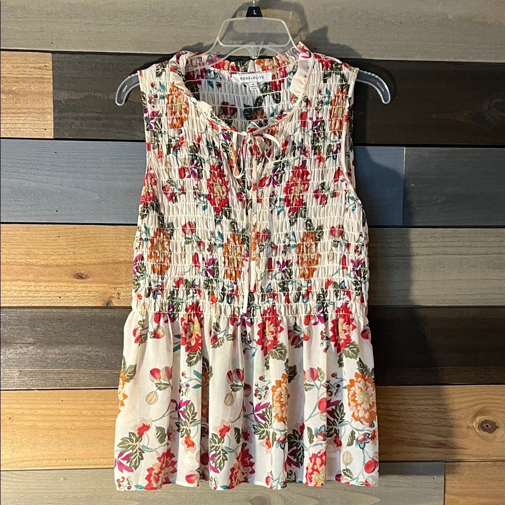 Rose & Olive Multicolor Floral Blouse